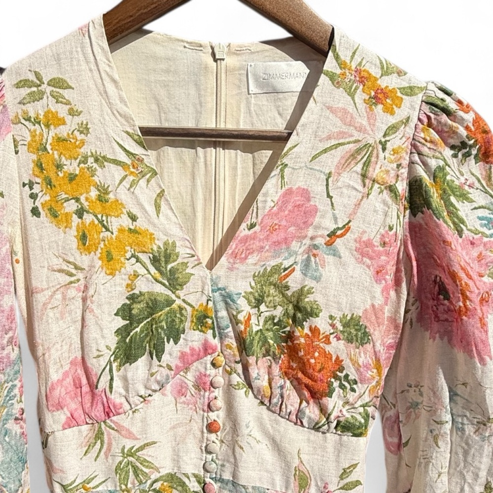 Zimmermann Multicolor Floral Blouse
